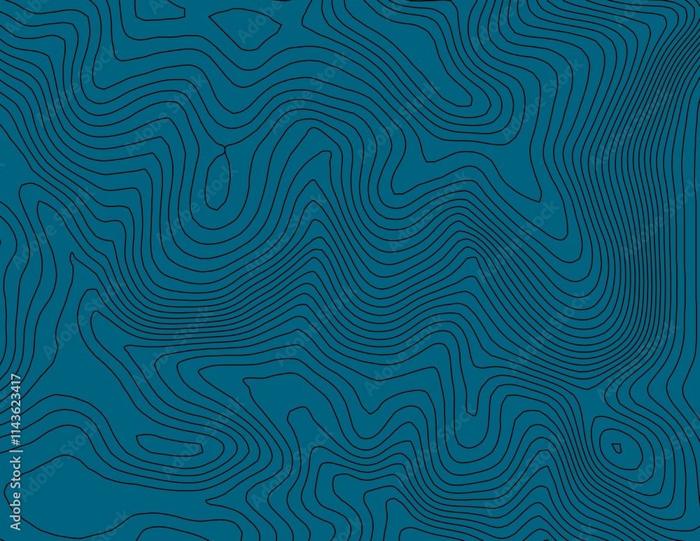 Curvas de nivel, mapa topográfico