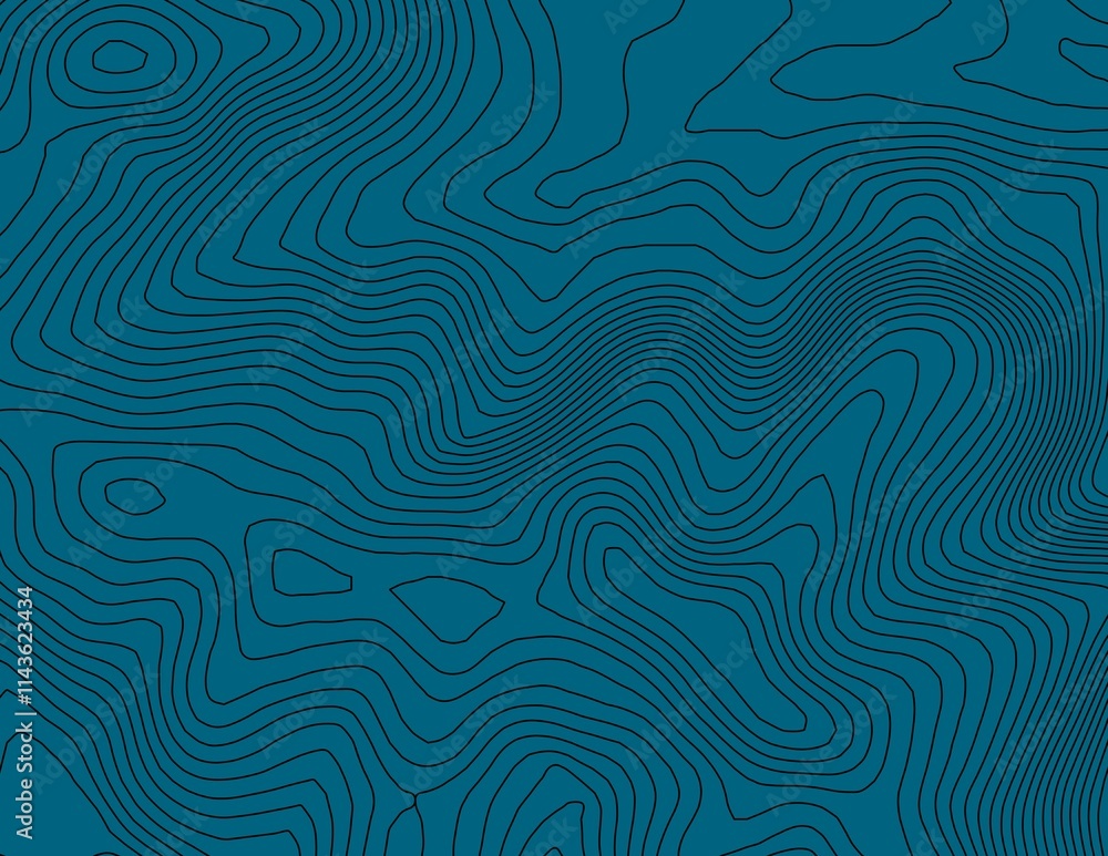Curvas de nivel, mapa topográfico