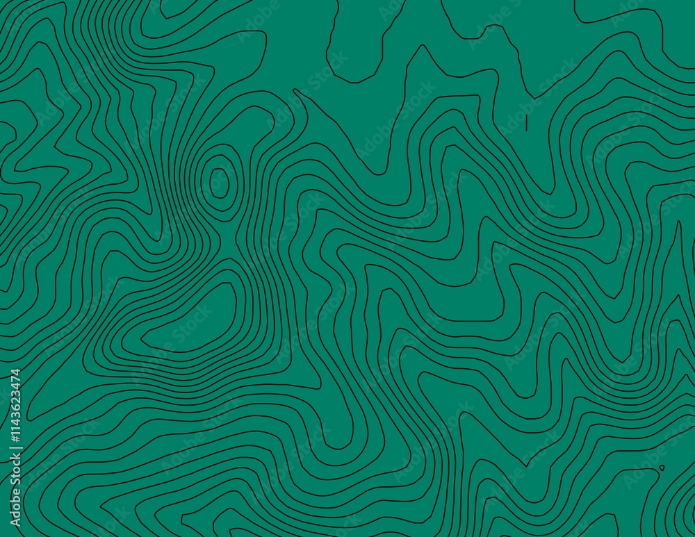 Curvas de nivel, mapa topográfico