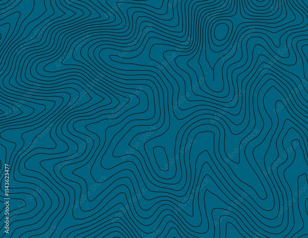 Curvas de nivel, mapa topográfico