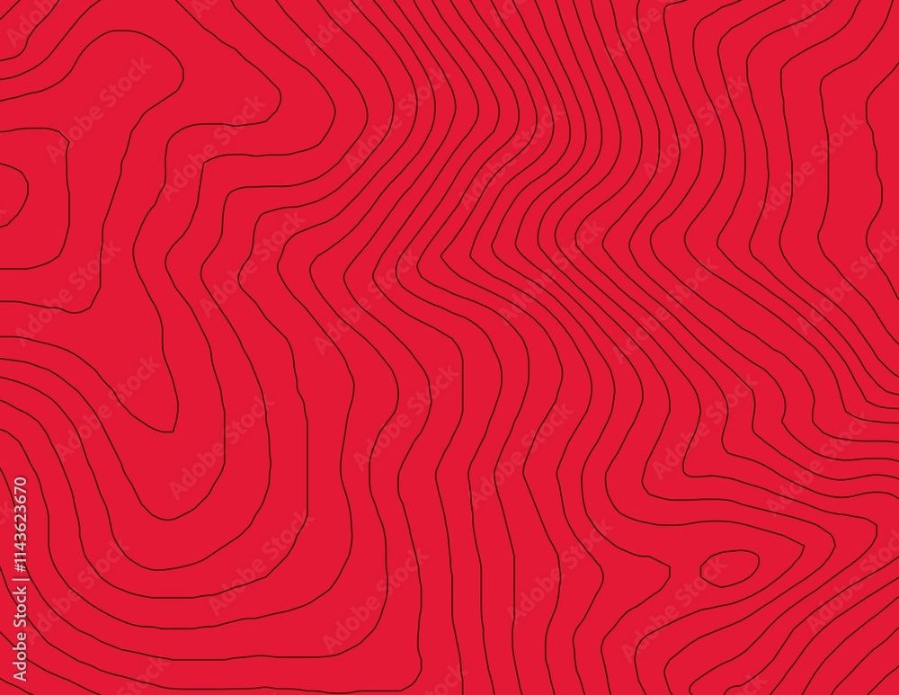 Curvas de nivel, mapa topográfico