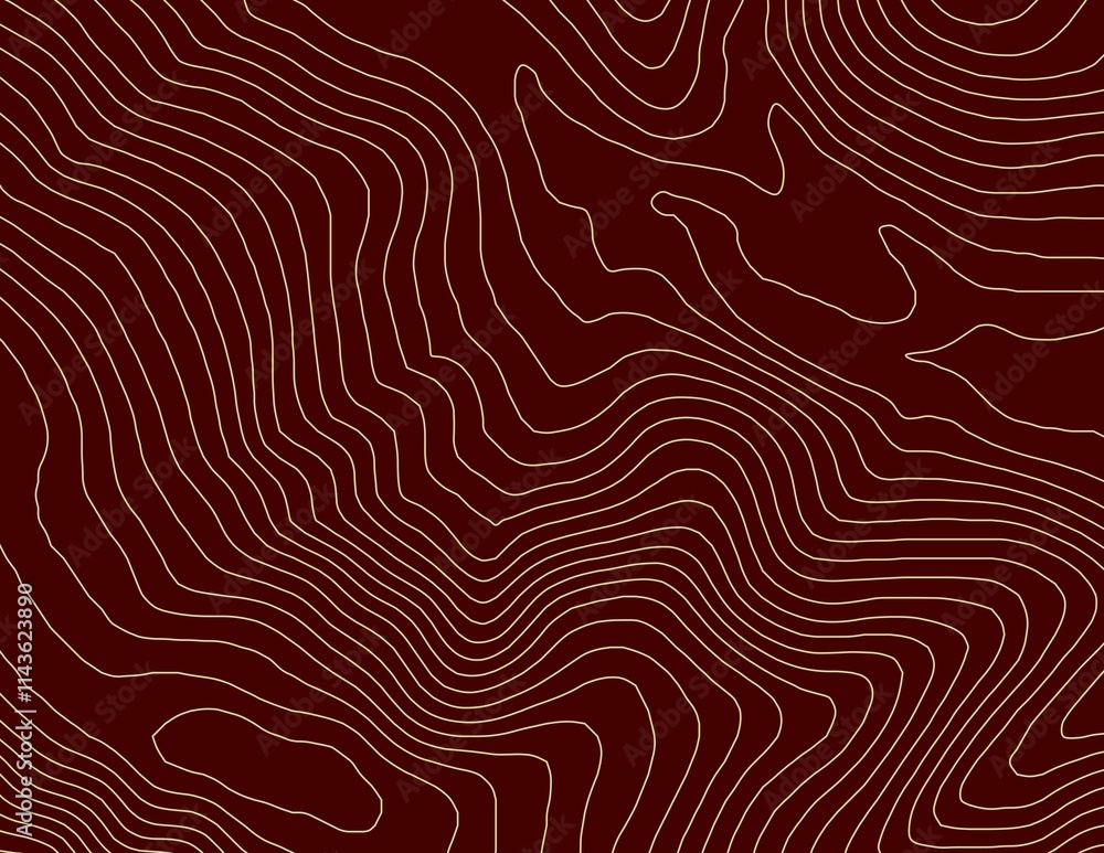 Curvas de nivel, mapa topográfico