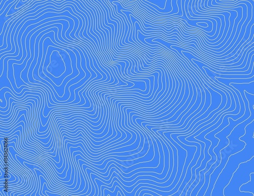 Obraz na płótnie Curvas de nivel, mapa topográfico w salonie