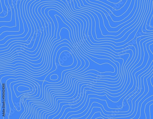 Obraz na płótnie Curvas de nivel, mapa topográfico w salonie