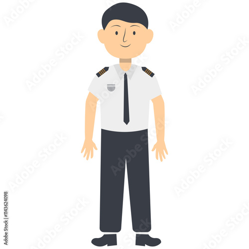 Professional Staff on Labour Day with Cartoon Design and Shape. Vector Illustration