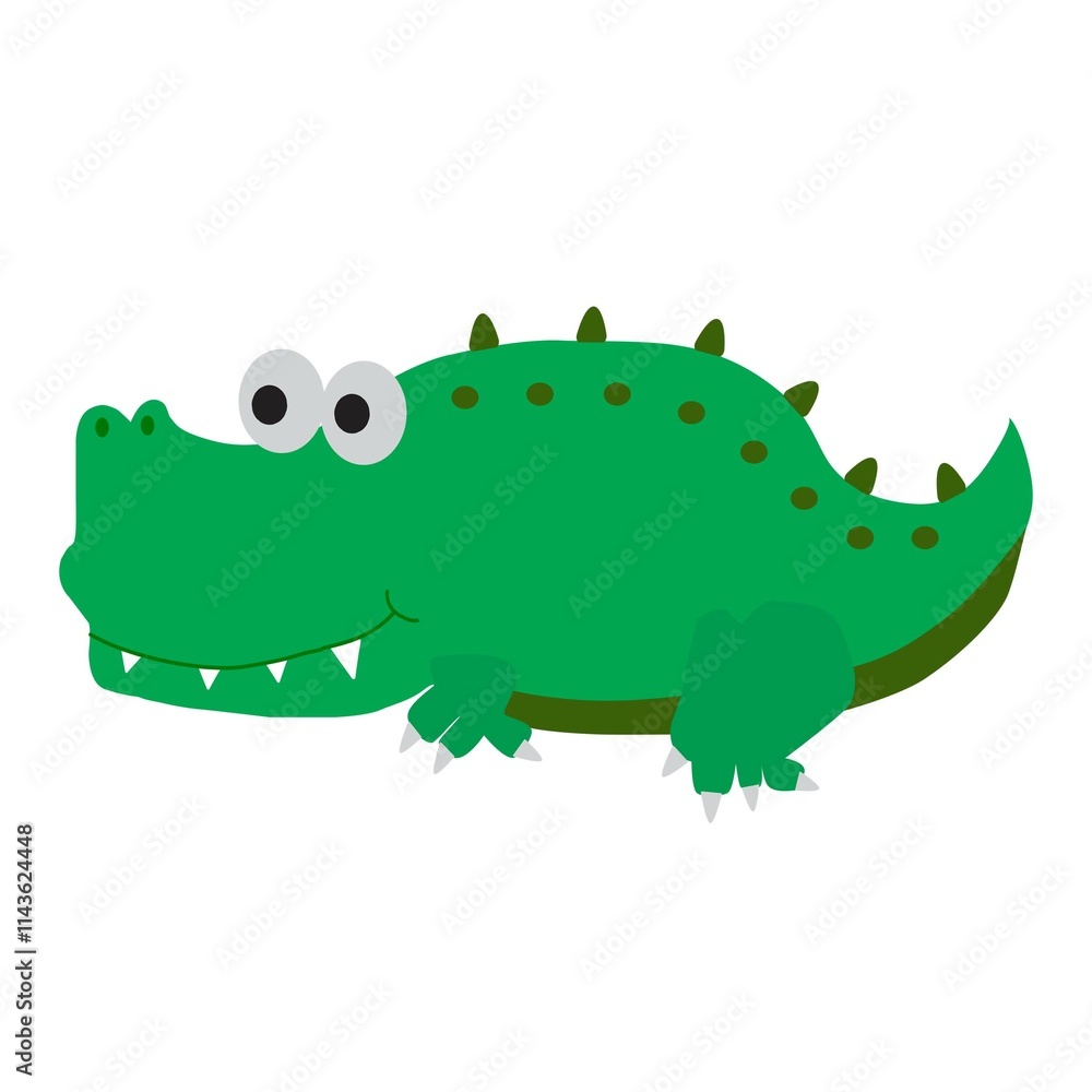 Obraz premium cartoon crocodile cartoon