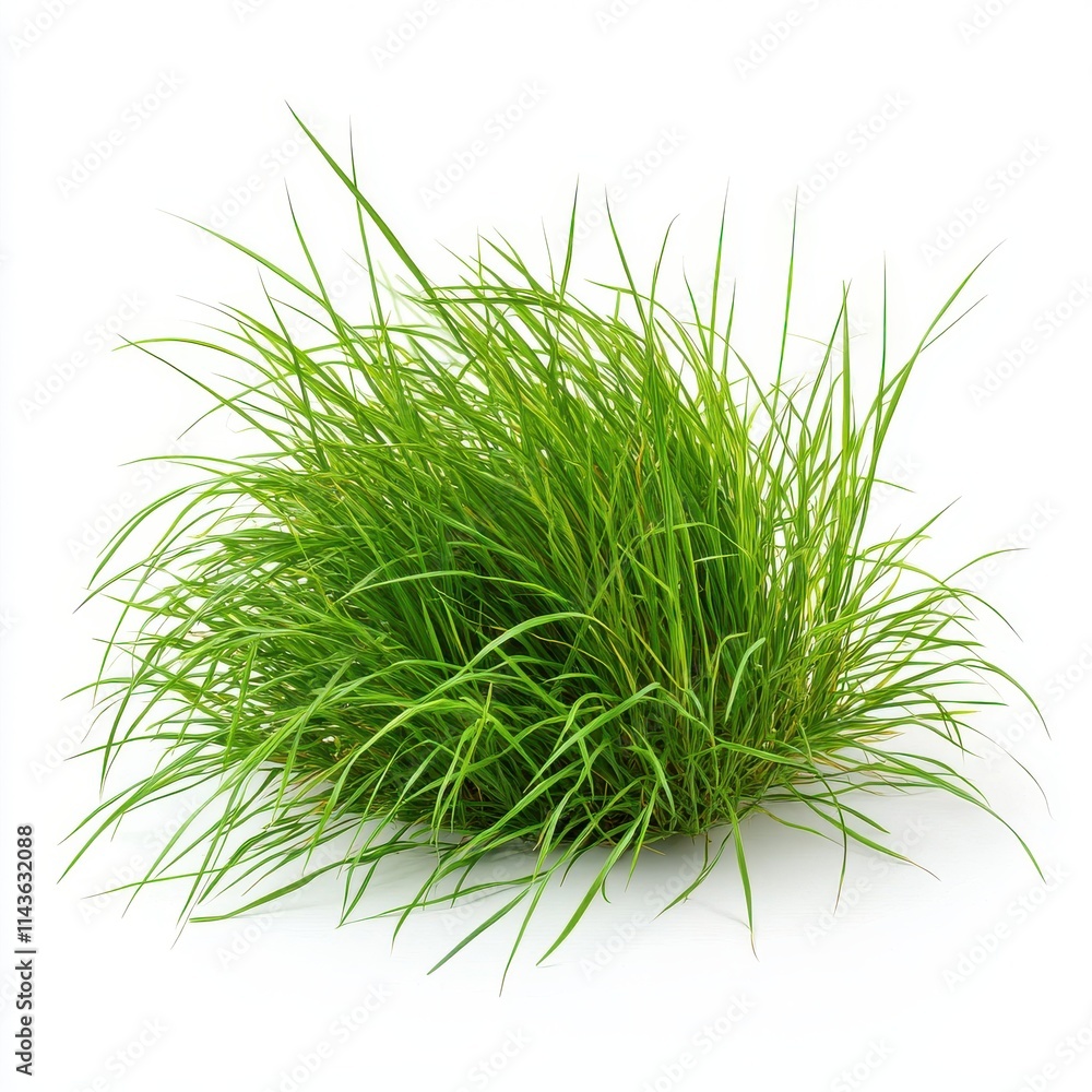 Fototapeta premium Growth of buffalo grass isolated on white background