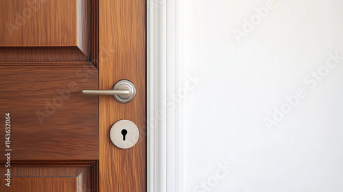 Close-up of a Modern Door H...