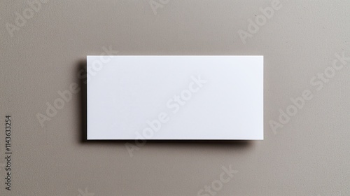 Blank White Frame on Textured Gray Wall