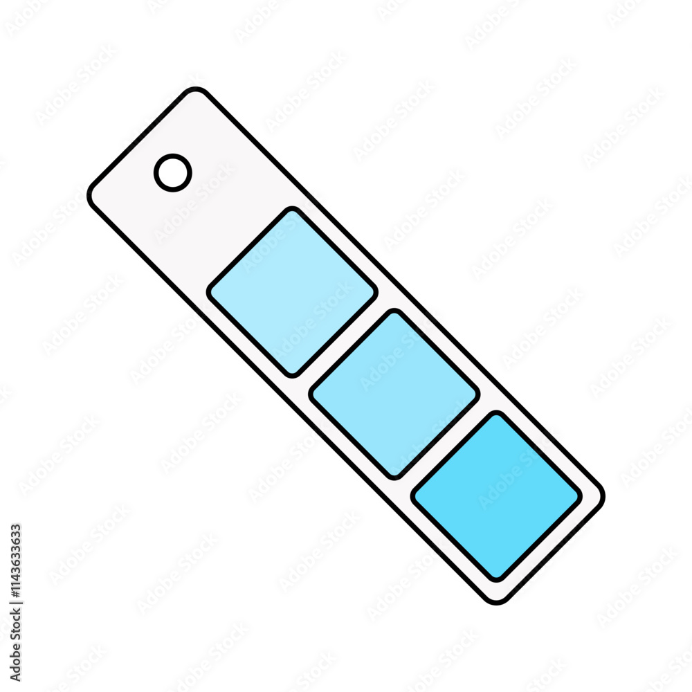 Color Palette Guide Icon Illustration in Flat Style. Perfect for design projects, print shops, or creative materials representation. Color Palette Guide Icon Illustration in Flat Style. Perfect for design projects, print shops, or creative materials representation.