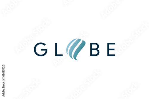 Simple dot globe logo icon vector. Golbe logo vector. photo