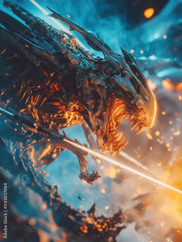 Futuristic Mech vs. Vicious Aliens in Intense Combat on an Alien Planet ...