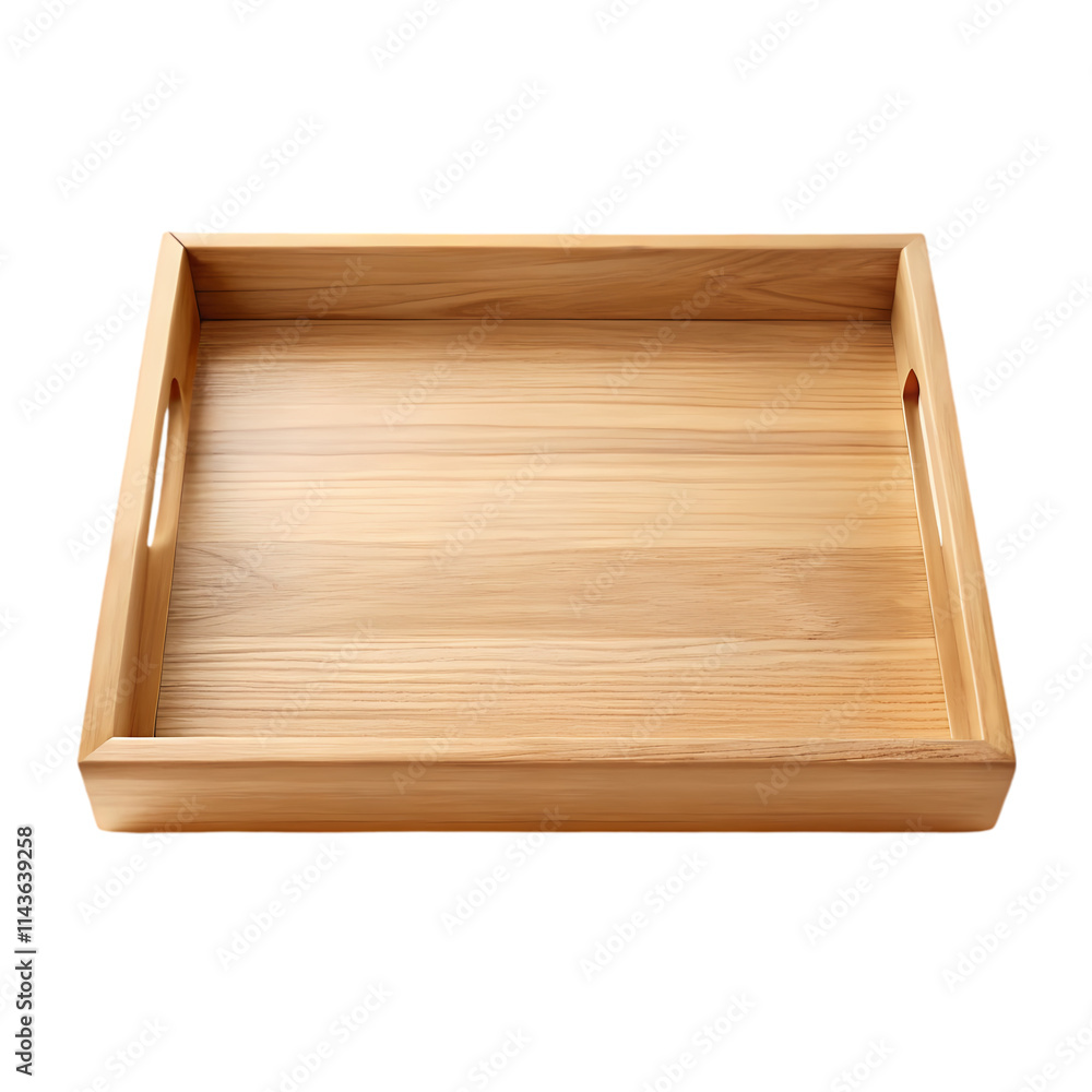 Empty Wooden Serving Tray with Handles Empty Wooden Serving Tray with Handles