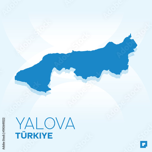 Yalova vector map, Vector map of Yalova, editable eps, AI files, Vector illustration of Yalova vector map