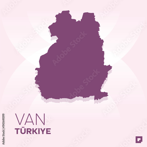 Van vector map, Vector map of Van, editable eps, AI files, Vector illustration of Van vector map