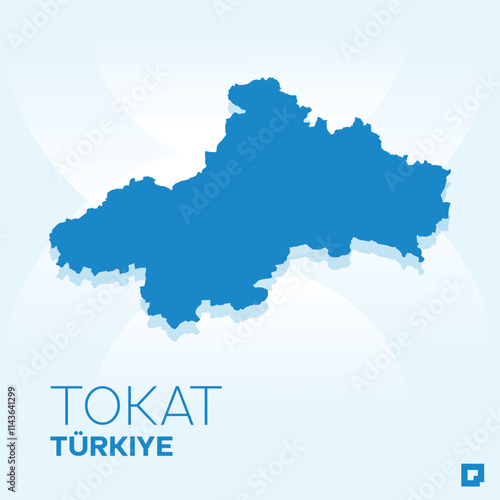 Tokat vector map, Vector map of Tokat, editable eps, AI files, Vector illustration of Tokat vector map