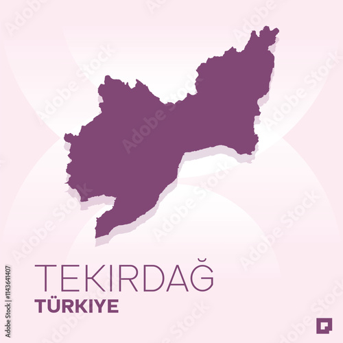Tekirdağ vector map, Vector map of Tekirdağ, editable eps, AI files, Vector illustration of Tekirdağ vector map