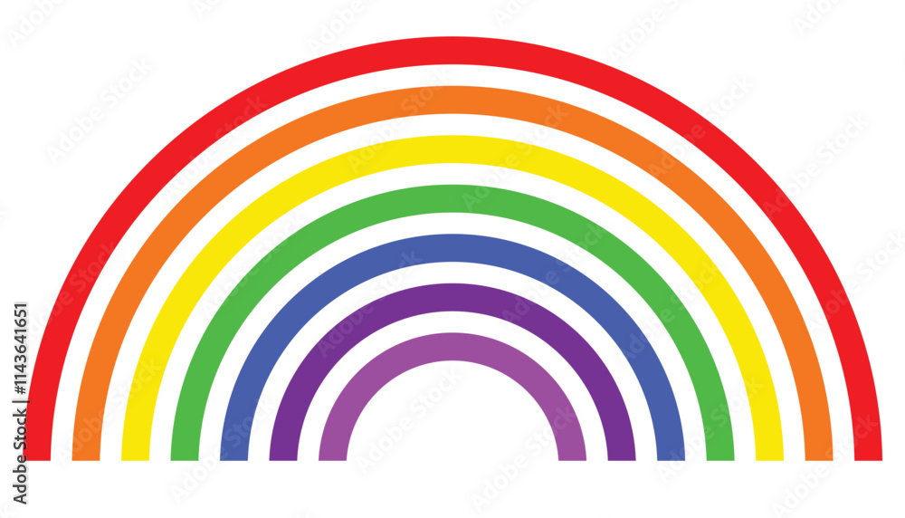Obraz premium Rainbow LGBTQ pride background. rainbow shape with LGBT pride. LGBTQ flag rainbow illustration. transgender and people of color. inclusive pride flag rainbow