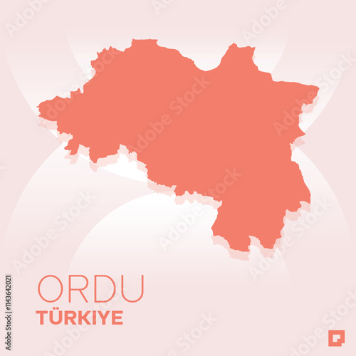 Ordu vector map, Vector map of Ordu, editable eps, AI files, Vector illustration of Ordu vector map
