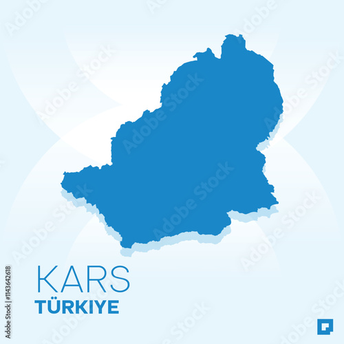 Kars vector map, Vector map of Kars, editable eps, AI files, Vector illustration of Kars vector map