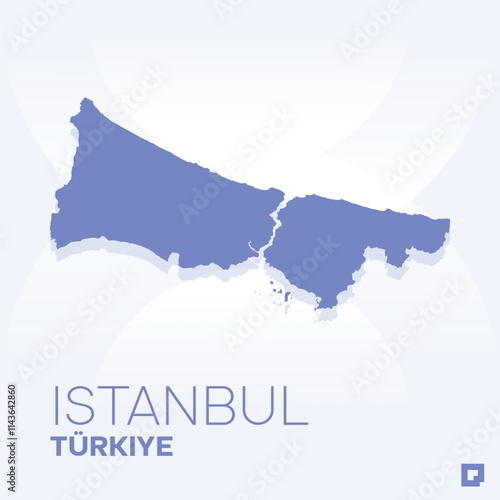 Istanbul vector map, Vector map of Istanbul, editable eps, AI files, Vector illustration of Istanbul vector map