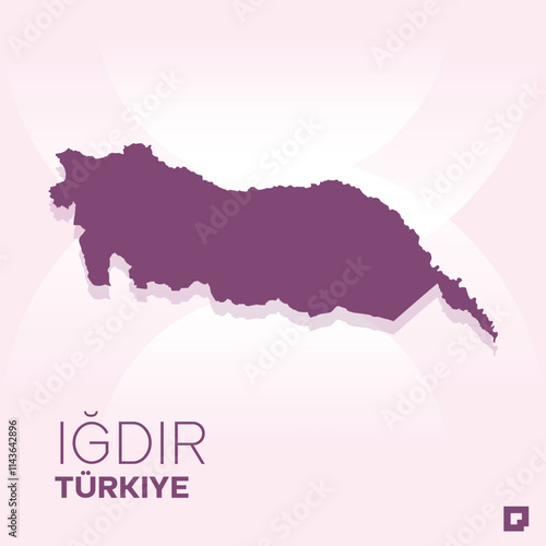 Iğdır vector map, Vector map of Iğdır, editable eps, AI files, Vector illustration of Iğdır vector map
