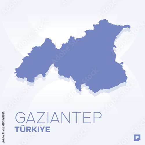 Gaziantep vector map, Vector map of Gaziantep, editable eps, AI files, Vector illustration of Gaziantep vector map