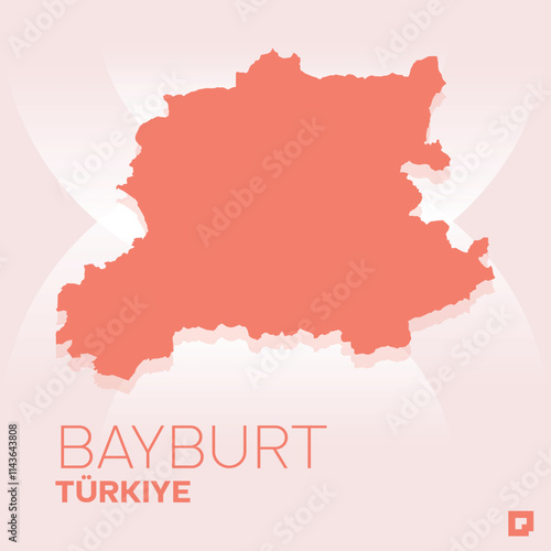 Bayburt vector map, Vector map of Bayburt, editable eps, AI files, Vector illustration of Bayburt vector map