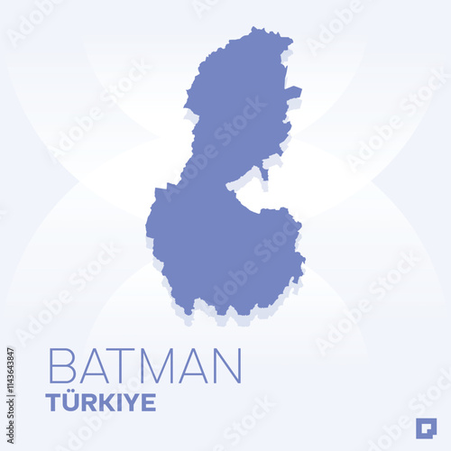 Batman vector map, Vector map of Batman, editable eps, AI files, Vector illustration of Batman vector map