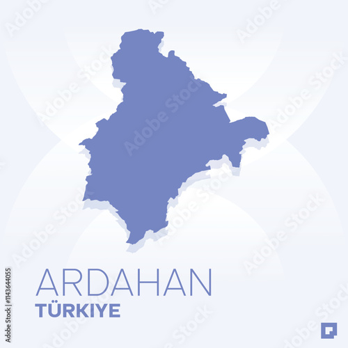 Ardahan vector map, Vector map of Ardahan, editable eps, AI files, Vector illustration of Ardahan vector map