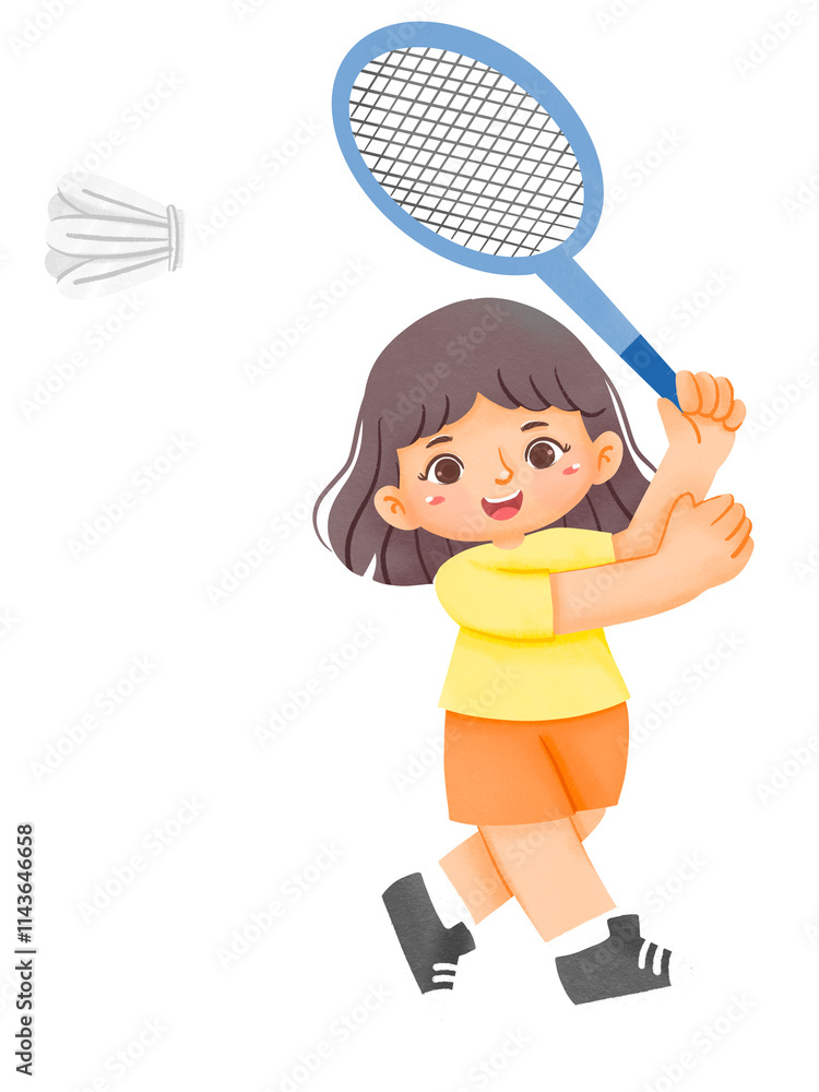 girl with racket