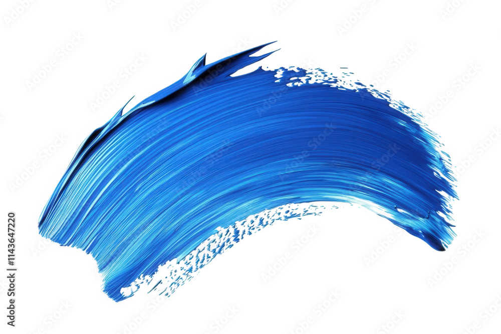 abstract blue paint stroke isolated on transparent background abstract blue paint stroke isolated on transparent background