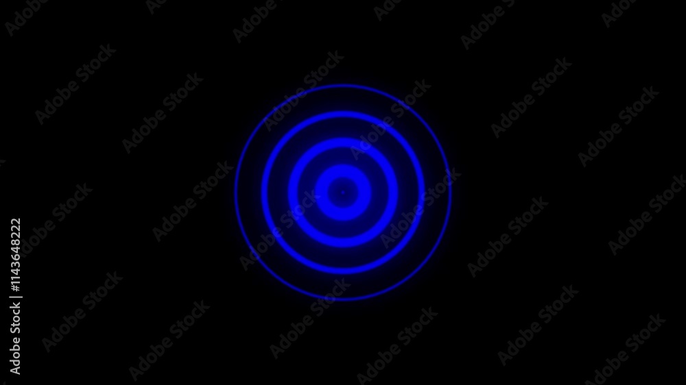 Abstract radio wave signal animation. Radio wave on a black background Radar waves concept. Abstract radio wave signal animation. Radio wave on a black background Radar waves concept.