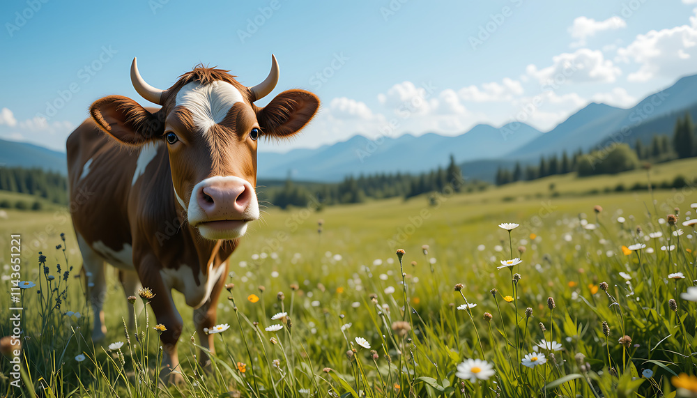 cow in the meadow cow in the meadow