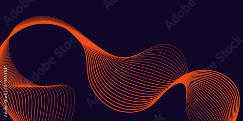 Abstract, modern, multi colored waves on abstract background. template for website, app, banner, poster. design template. vector illustration.