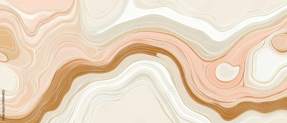 Abstract swirling lines in beige peach and brown tones Abstract swirling lines in beige peach and brown tones