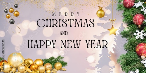 Photography Celebrate the joy of Christmas and New Year with love, peace, and hope, cherishing cherished moments and fresh beginnings