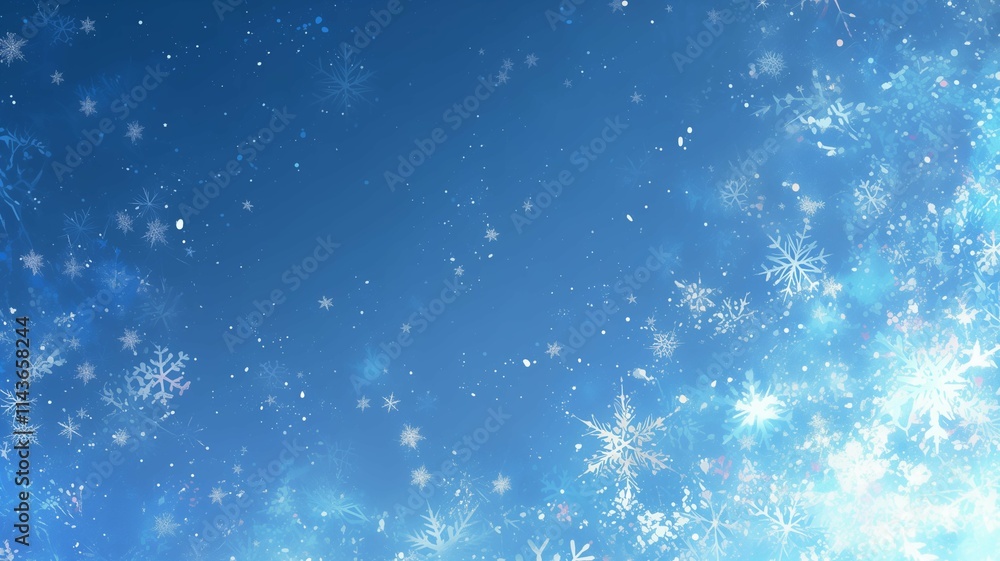 雪の結晶の背景画像 雪の結晶の背景画像
