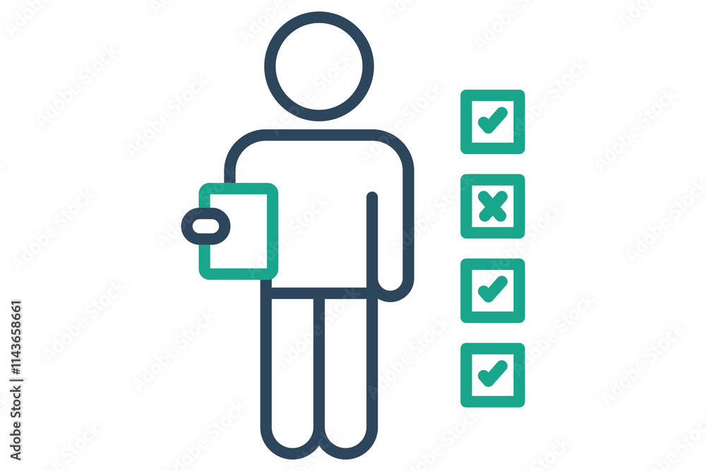 Accountability icon. line icon style. icon related to charity. donation elements vector illustration Accountability icon. line icon style. icon related to charity. donation elements vector illustration
