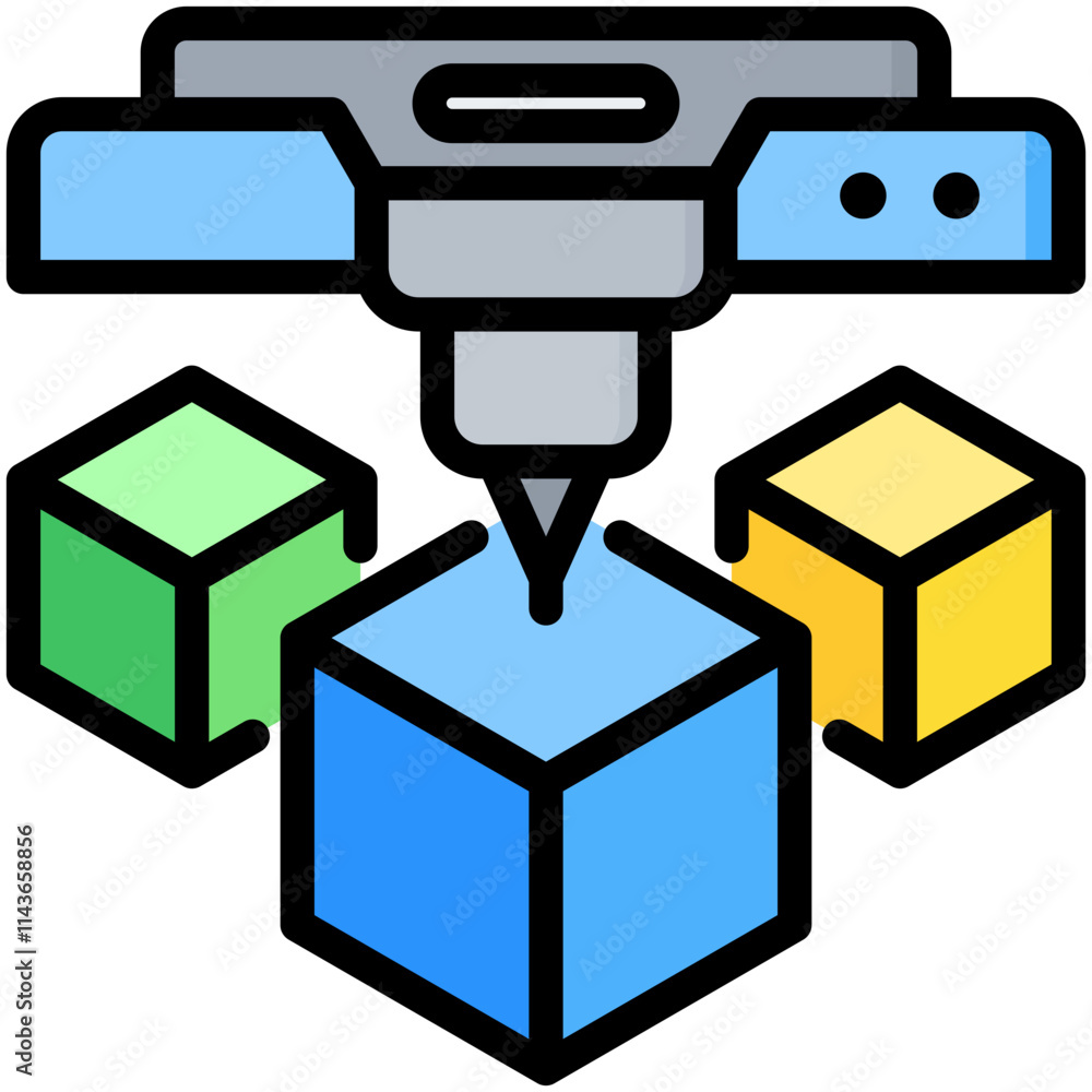 3D Printing Icon 3D Printing Icon