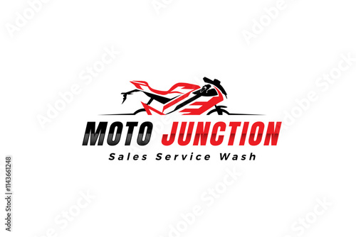 Motorbike logo. motor sales shop logo, bike icon vector.