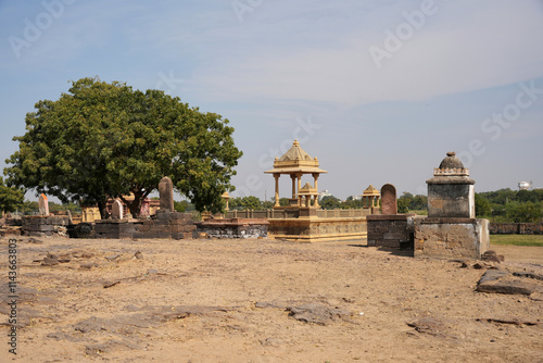 Obraz na płótnie Royal tribute: Rao Lakha Chhatri, jewel of Bhuj w salonie