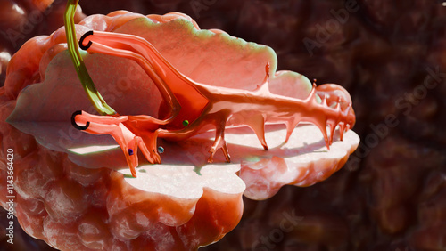 Canvastavla Pancreas cross section Anatomy, Human Abdomen, diabetes type 1 and 2, Internal O