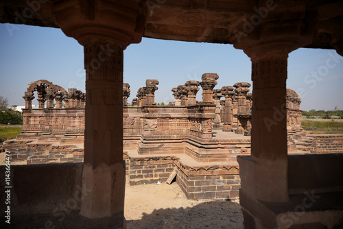 Obraz na płótnie Royal tribute: Rao Lakha Chhatri, jewel of Bhuj w salonie