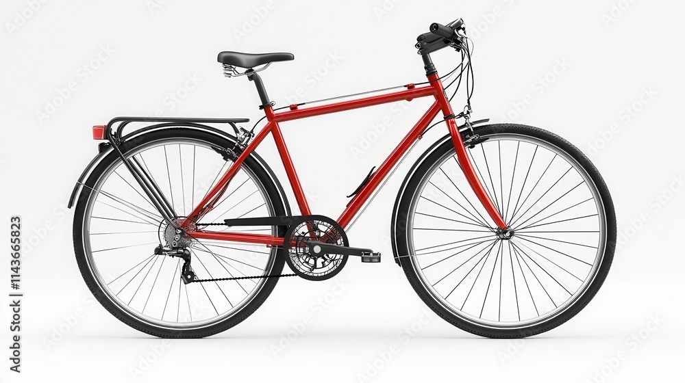 Fototapeta premium Bicycle on white isolated background
