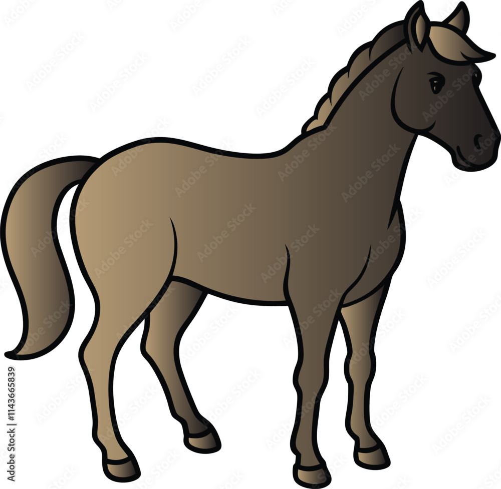 Obraz premium Horse design art illustrator eps vector