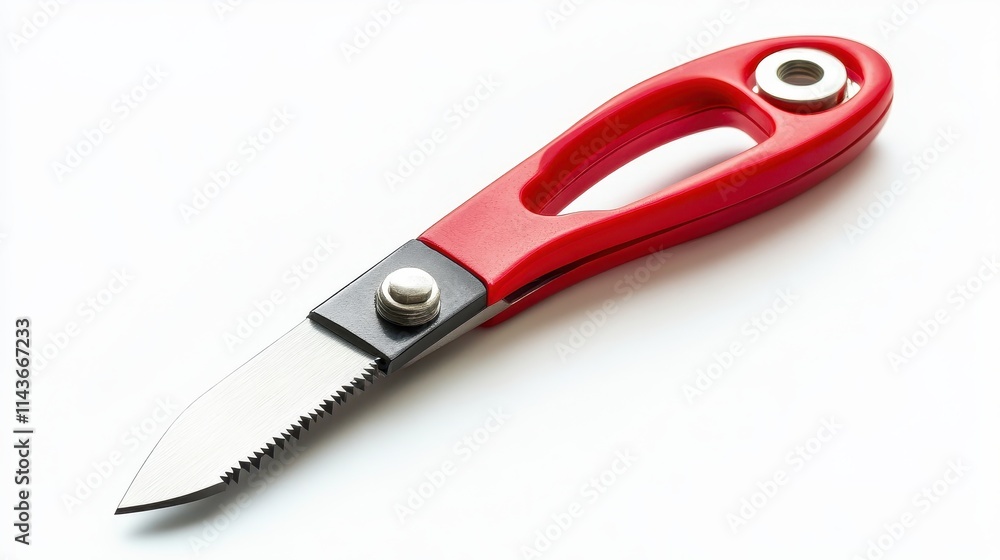 Box cutter on white isolated backgroun Box cutter on white isolated backgroun