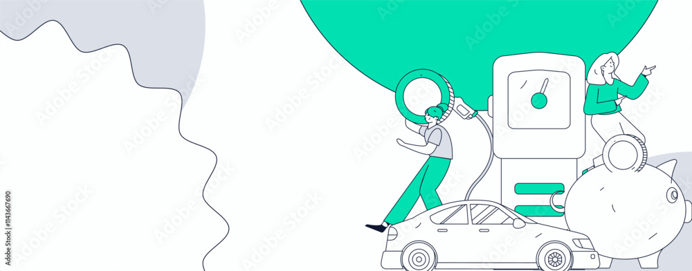 Vector Internet operation hand-drawn illustration of people getting discounts for refueling their cars
Vector Internet operation hand-drawn illustration of people getting discounts for refueling their cars