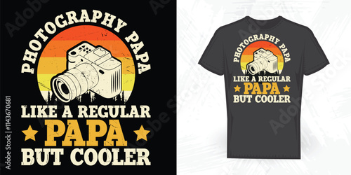 Father's Day Funny Cameraman Lover Vintage Photographer T-shirt Design