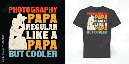 Father's Day Funny Cameraman Lover Vintage Photographer T-shirt Design